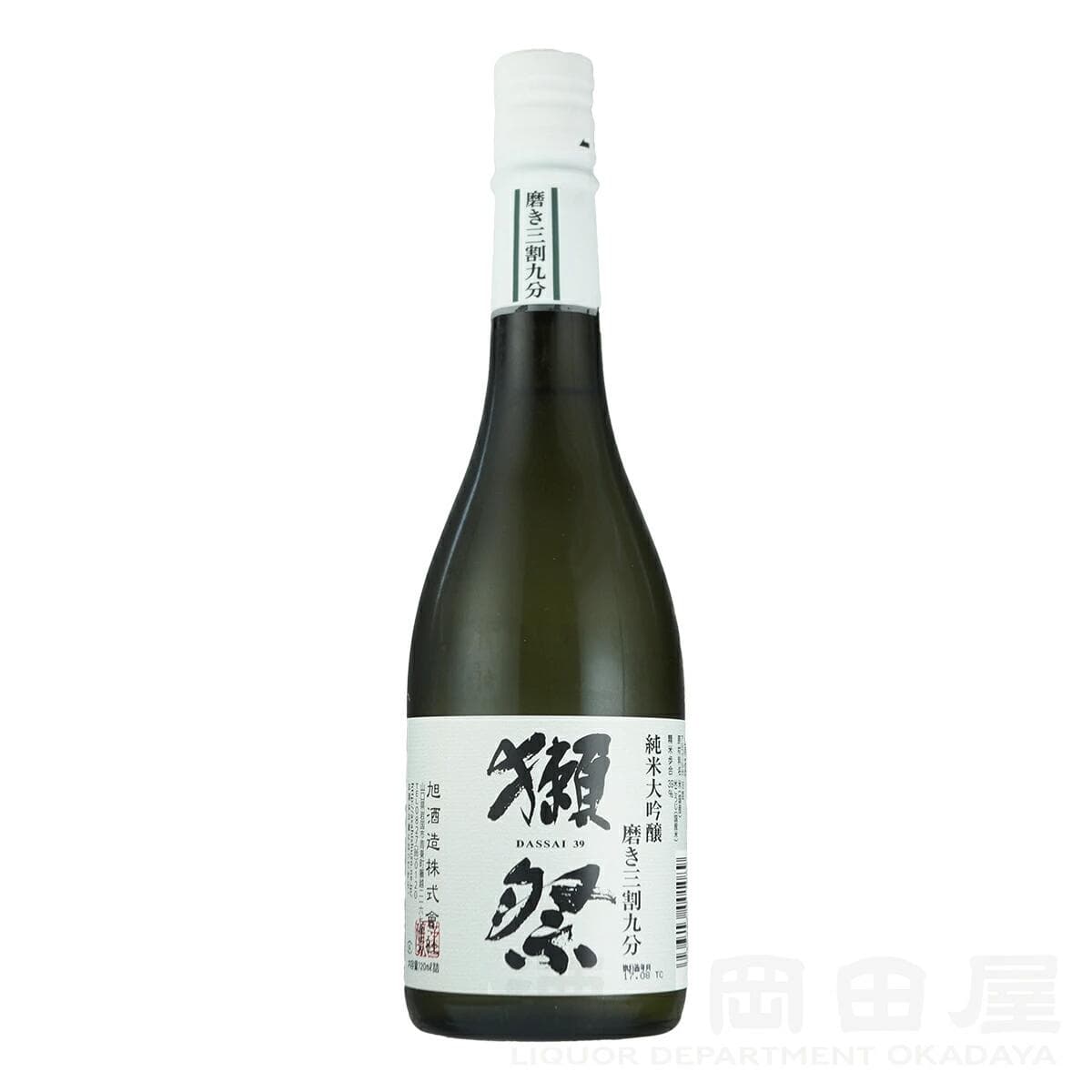 【送料無料★飲みきりサイズ★】獺祭 磨き三割九分 純米大吟醸 （山口）300ml。飲みきりサイズでおひとり様時間に最適 !日本酒好きに大人気のブランド「獺祭」！白桃と青りんごのような果実香。華やかでやさしく、後味は驚くほどきれい。