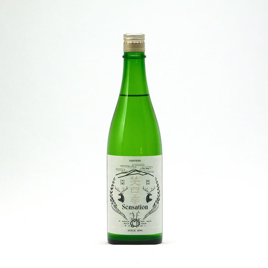 笑四季 Sensation センセーション 白 ホワイト 50％精米 1回火入 720ml 笑四季酒造 えみしき 日本酒 滋賀県甲賀市水口 【夏期冷蔵便推奨】| ギフト お歳暮 プレゼント 人気 オシャレ おしゃれ 退職祝い 父の日 母の日 樽