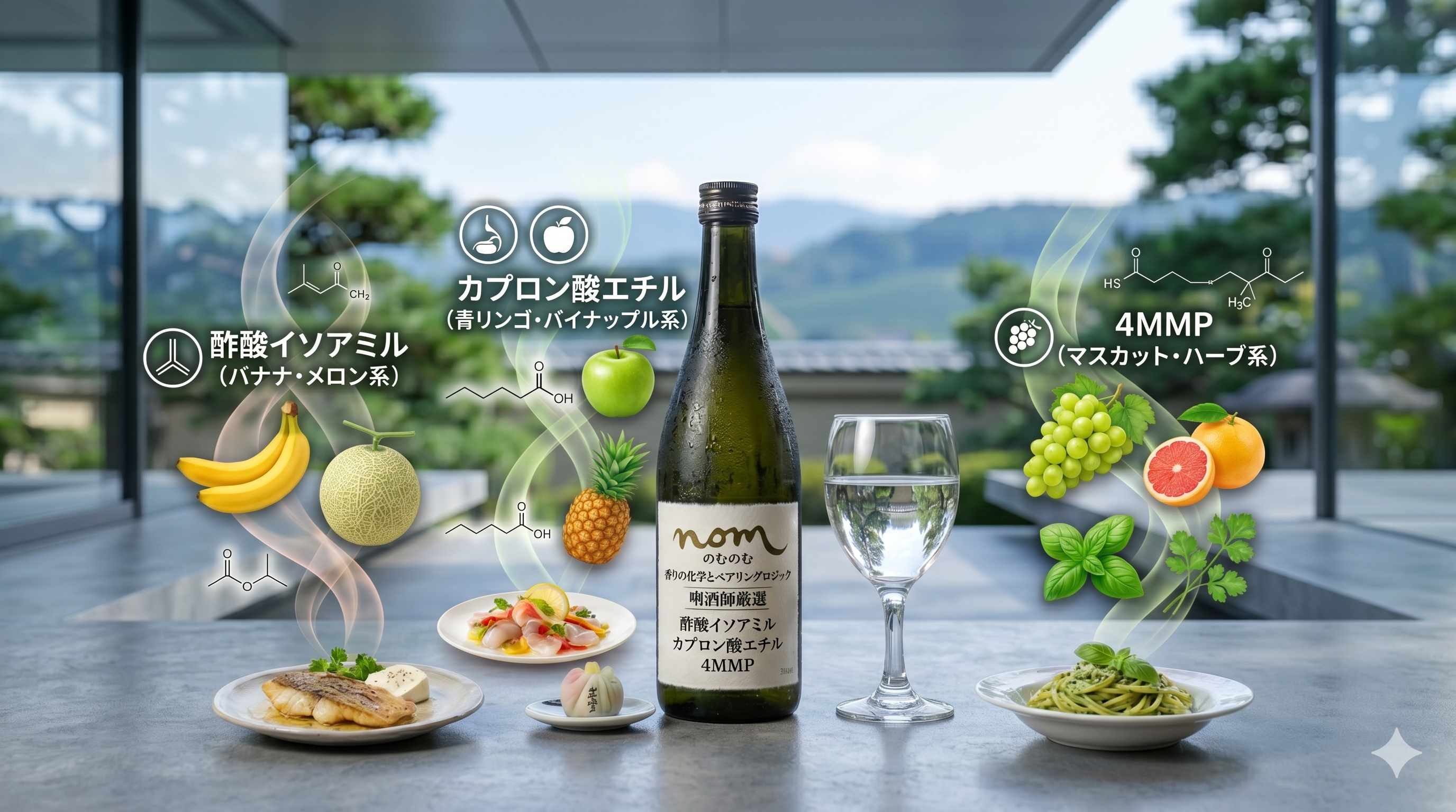 【プロ直伝】ロジックで解き明かす日本酒ペアリング!「3つの香り成分」で合わせる究極の美学(前編:華やか・モダン編)