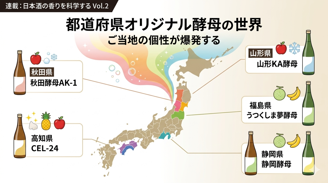 「静岡酵母」や「CEL-24」とは？ご当地の個性が爆発する『都道府県オリジナル酵母』の世界