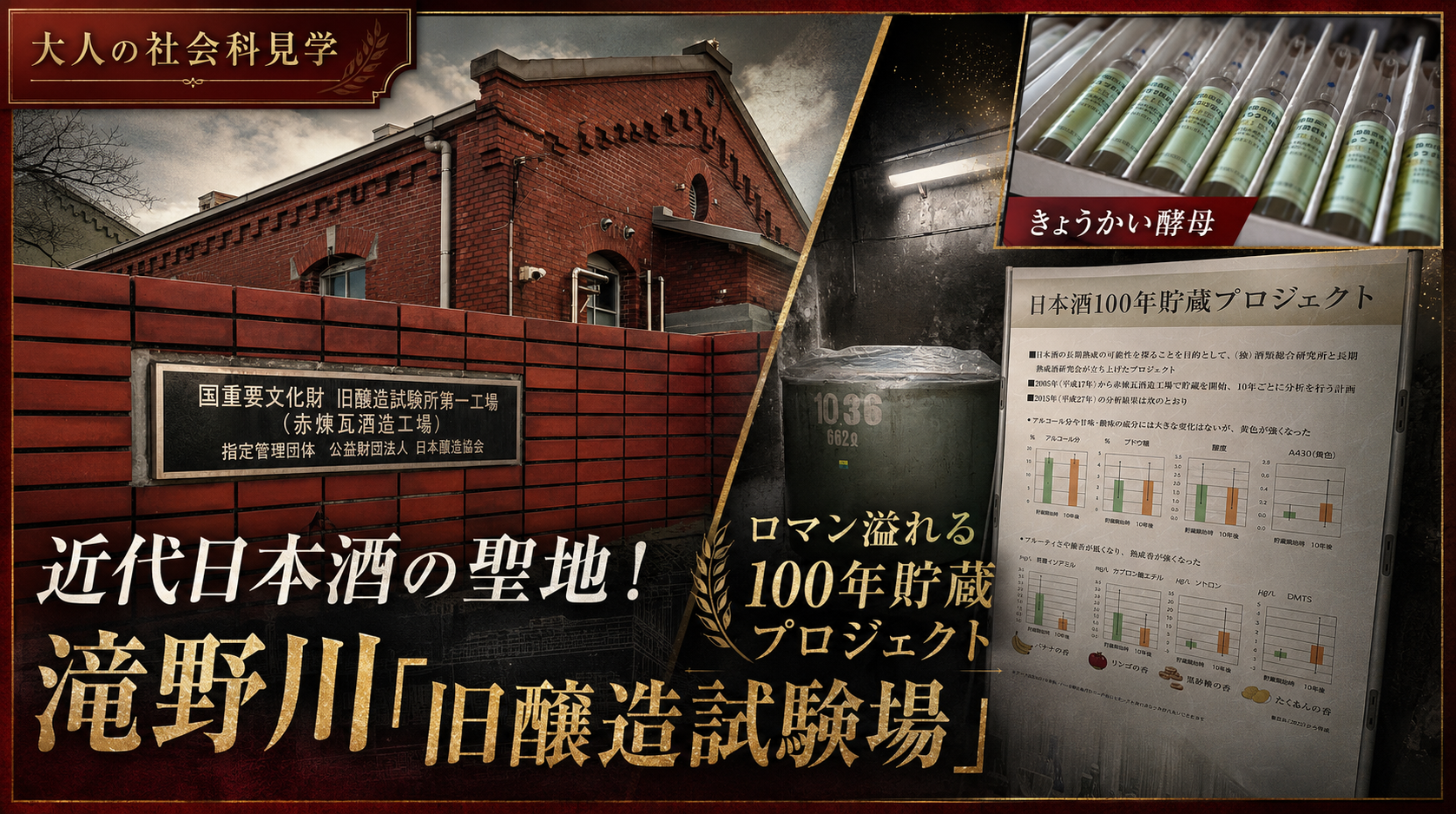 【見学レポート】近代日本酒の聖地!滝野川「旧醸造試験場」とロマン溢れる100年貯蔵プロジェクト